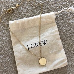 J CREW gold coin necklace